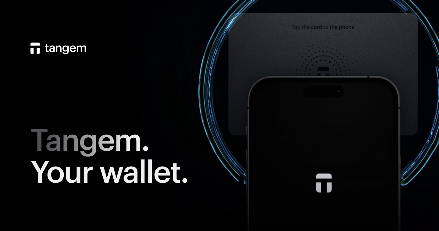 Tangem Wallet card and phone with NFC